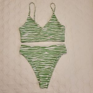 Green Zebra Bikini - NEVER WORN